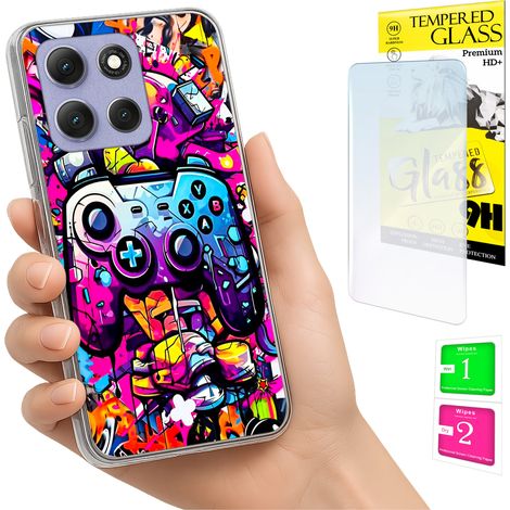 Funda para Motorola Moto G86 Power, carcasa trasera con foto y cristal 9H. (1/5)