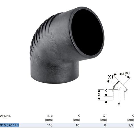 Geberit Silent-db20 curva: 67°, d=110mm, 310670141