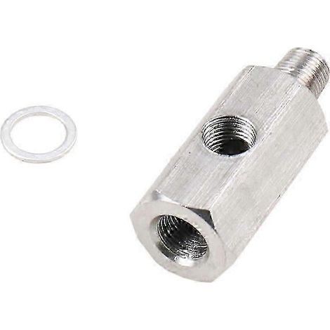 Connecteur de turbocompresseur en acier inoxydable 1/8 pouce BSPT, adaptateur en T pour capteur de pression d'huile vers NPT, Turbo Su js (1/5)