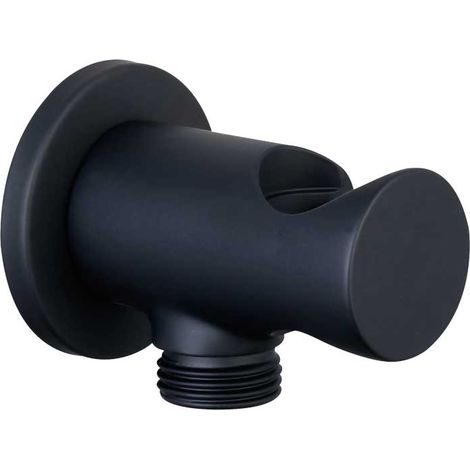 "PRESA ACQUA DUPLEX TONDA NERO OPACO 1/2"""" x 1/2"