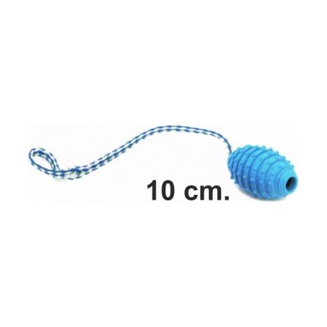 JUGUETE AZUL CON TIRADOR TERMOPLASTICO 10 cm.