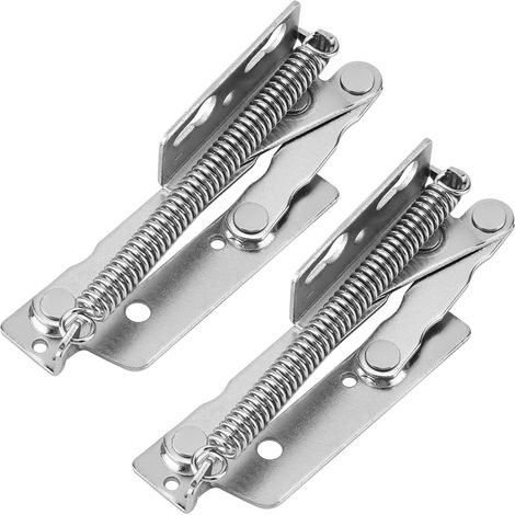 2 Stück/Set robuste Stahl-Hebefederscharniere für Schrank-, Kleiderschrank- und Garderobentüren (1/5)