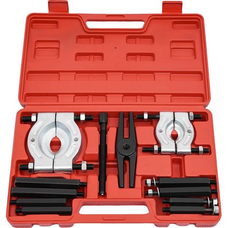 Juego de extractores de rodamientos, construcción duradera, kit de herramientas versátil, 12 piezas, caja roja (1/2)