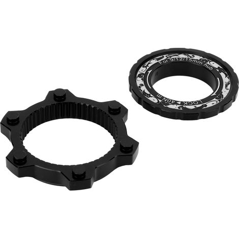 Adaptateur Frein Disque VTT Noir - Compatible Centerlock en Alliage Léger pour Vélo (1/5)