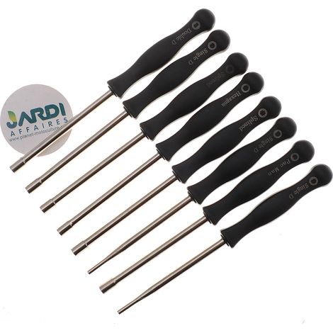 Kit de 8 tournevis pour réglage de carburateur (1/3)