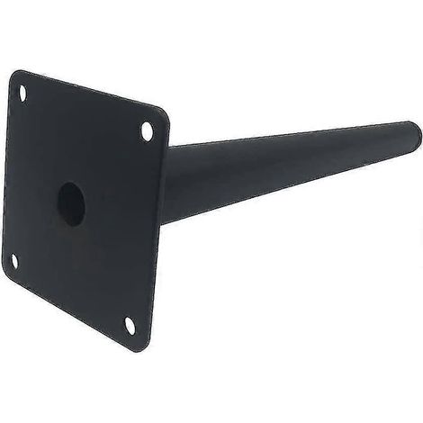 Un ensemble de pieds de table inclinés, pieds d'armoire en métal, pieds de meubles fuselés, en acier inoxydable peint en noir, de 15 cm de haut, antidérapants et silencieux, avec pieds de canapé rempl (1/2)