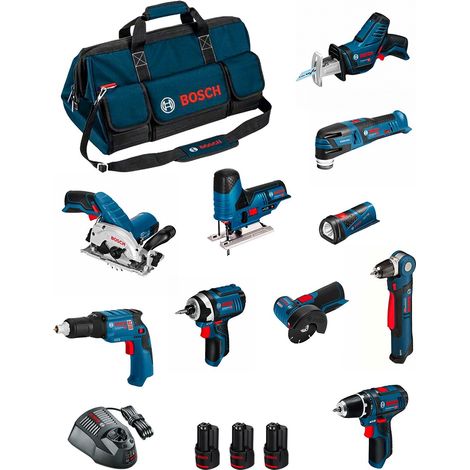 BOSCH Kit BMKB10-28AD3 (GSR12V-15+GDR12V-105+GKS12V-26+GWS12V-76+GST12V-70+GOP12V-28+GSA12V-14+GWB12V-10+GLI12V-80+GTB12V-11) (1/5)