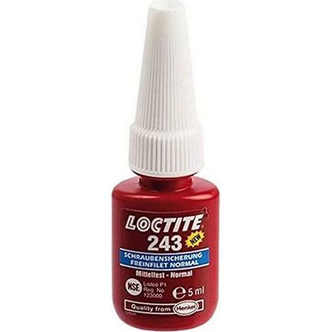 Loctite 243 - 5 ml professionnel frein filet moyen standard bleu