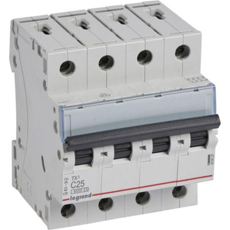 Interruptor magnetotérmico TX3 6kA-C 4P 32A