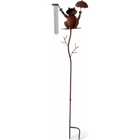 Pluviomètre grenouille parapluie 22x12x100cm (1/5)