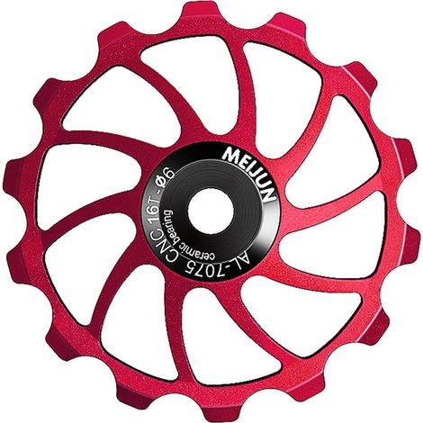 Galet de dérailleur arrière en céramique 14T 15T 16T résistant à l'usure Kit de dérailleur arrière résistant à l'usure pour VTT Pièces de rechange pour dérailleur arrière de vélo
