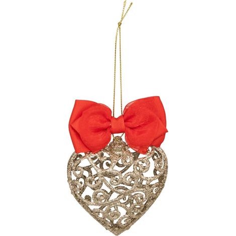 Fiocco a cuore sdn plast oro 11cm - Atmosphera créateur d'intérieur