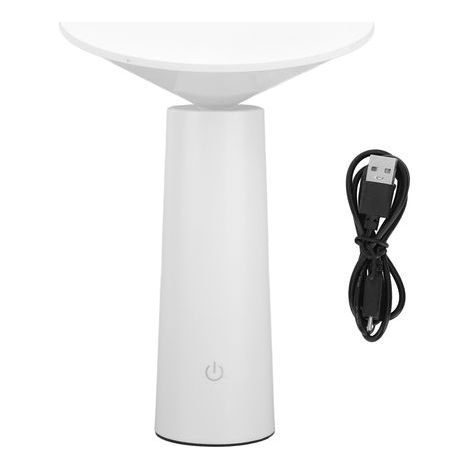 Garosa Lampe de Table LED Portable avec Capteur Tactile, Veilleuse à 3 Niveaux de luminosité pour Chambre D'enfant, Lampe de Chevet, Lampe de Chevet (Blanc). (1/5)