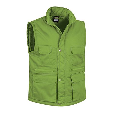 Chaleco acolchado multibolsillos Reporter XL Verde manzana
