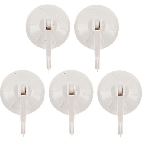Lot de 10 crochets à ventouse amovibles pour ranger les serviettes de toilette, de salle de bain et de cuisine.-10pcs-White (1/3)
