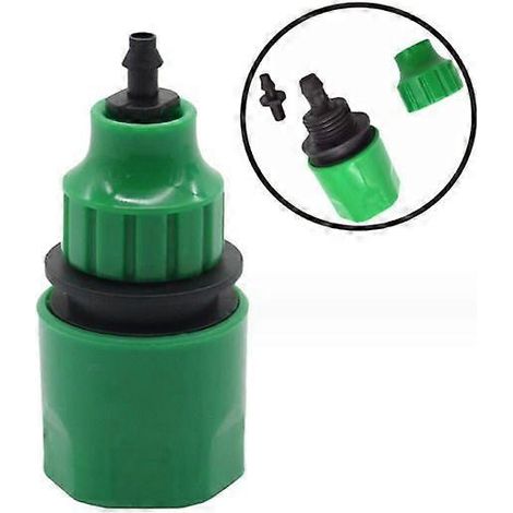 Adaptateur de micro-irrigation 8 pièces, connecteur rapide en plastique pour tuyau d'arrosage avec connecteur cannelé de 6,35 mm, convient aux tuyaux de 4/7 mm et 8/11 mm. (1/5)