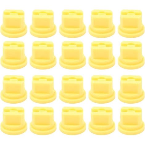 20 Pcs Flat Fan Spray Nozzles, Even Spray Distribution, 110 Degree Agricultural Sprayer Atomizing Nozzle for Spray Cleaning (1/5)