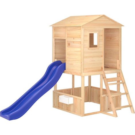 Area giochi esterna con scivolo altalene robuste giochi da giardino 145 x 131,5 x 218,5 cm legno massello di abete 020004625