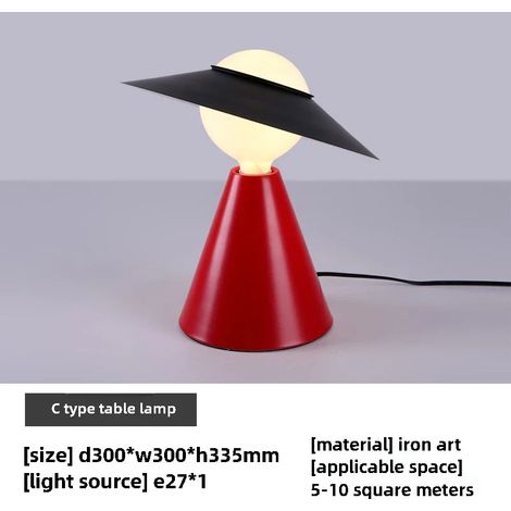 Lampe de chevet simple (interrupteur tactile), lampe de bureau originale pour chambre d'enfant, décoration intérieure