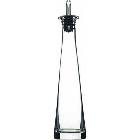 KitchenCraft World of Flavours Bottiglia per aceto italiano / Versatore per olio, vetro, design a piramide, 200 ml (1/2)