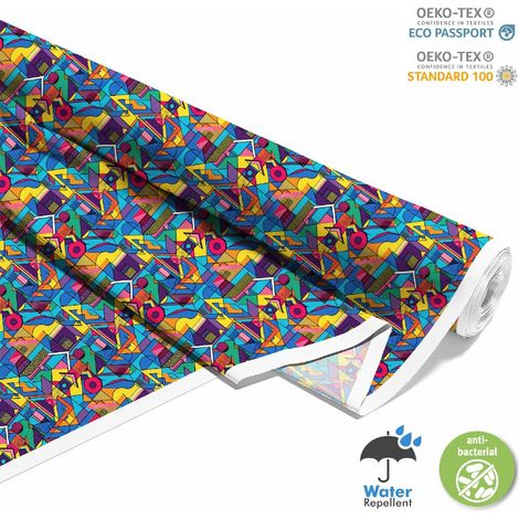 OUTDOOR DEKOSTOFFE OXFORD - Motiv Geometrisch I DX3312