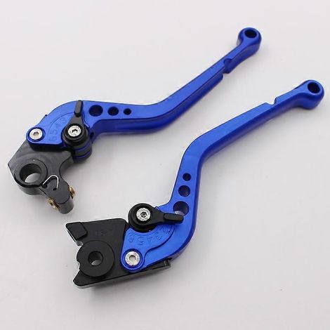 Convient aux accessoires de levier de frein, d'embrayage et de klaxon modifiés pour HusWarner 701 Supermoto/Enduro (long, bleu) (1/5)