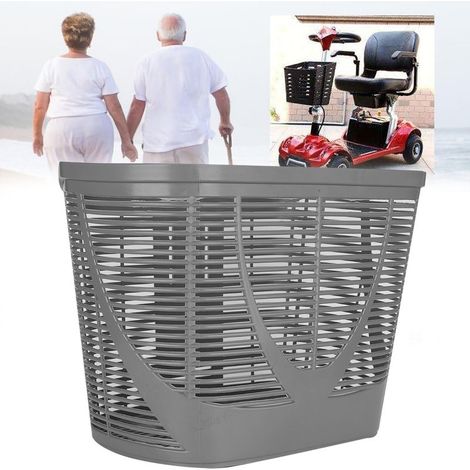 Panier arrière en plastique pour scooter de mobilité, accessoire de modification et remplacement avec vis de fixation. (1/5)