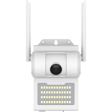 Caméra murale panoramique ultra grand-angle 160° 1080p pour maison connectée, avec capteur CMOS H.265 et Wi-Fi, intégrée à une lampe murale extérieure. (1/5)