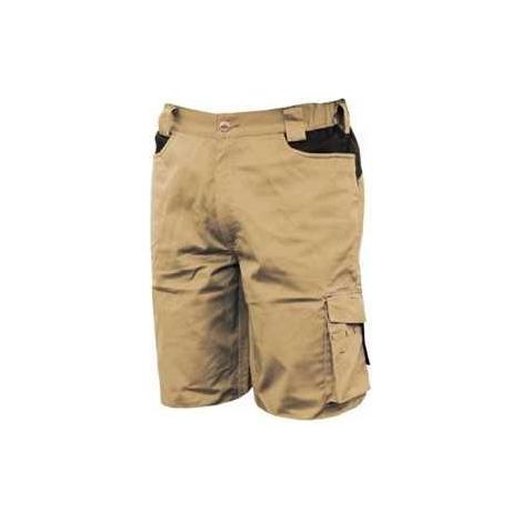 Bermuda Stretch en Caja Color Beige Talla M INDUSTRIAL STARTER