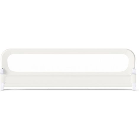 Klappbares Bettgitter mit abnehmbarem Bezug, 198 x 60 cm, Weiß