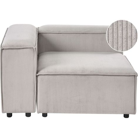 Eckmodul ARDAL Cord Taupe rechtsseitig (1/5)