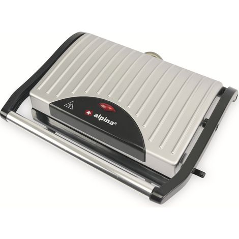 Alpina Kontaktgrill schwarz 700 W Platten 23 x 14,5 cm (1/2)