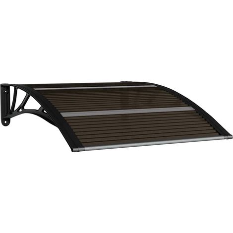 Maison Exclusive - Türvordach Schwarz 100 x 75 cm Polycarbonat