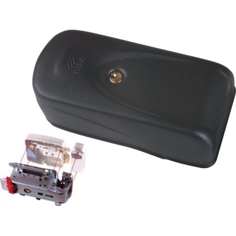 Serrure électrique à appliquer clé – Tension 12V – Manoeuvrage à clé – Protection renforcée – Entraxe 70mm – Largeur têtière 20mm – Cisa (1/10)