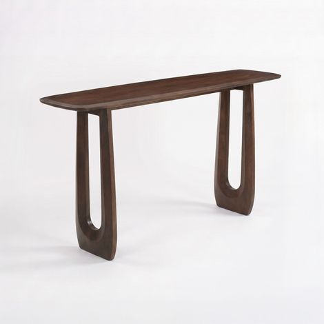 Console en bois de manguier massif marron foncé 150 cm - Maya (1/5)