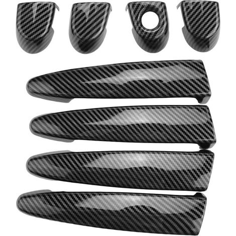 Maniglie esterne delle portiere in fibra di carbonio adatte ai modelli BMW Serie 1, Serie 2, Serie 3, Serie 4 E87, E90, E91, E92, E93, F30, X1, X2, X3, X4, X5 e X6 con guida a sinistra.