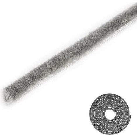 – Joint brosse coulissant anti poussière pour fenêtres et portes – Non adhésif gris – Hauteur 4mm, largeur 4,8mm, longueur 5m – Isolation efficace