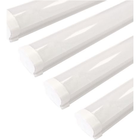 Réglette LED étanche 120cm 36W IP65 - Pack de 4 - Blanc Neutre 4000K - 5500K - SILAMP