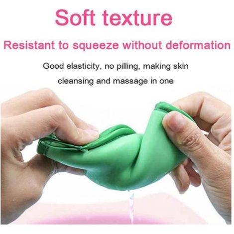 Gant de bain exfoliant super doux - 4PCS - Pour Gommage du Corps (1/4)