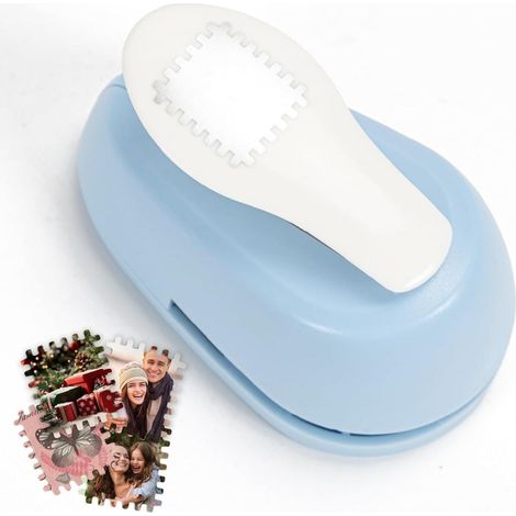 Perforator - Perforateur Carré Pour Scrapbooking - Compatible Papier Carton Photos - Format 18 x 20 mm - Bleu