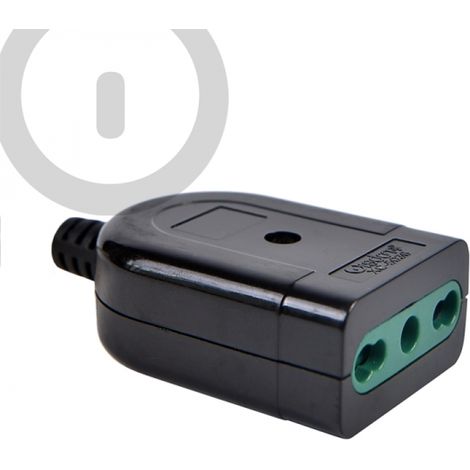 Presa Volante bipasso a 10/16A per connessione Elettrica WISDOM
