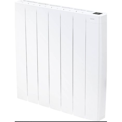 Radiador de pared de inercia de fluido - 1000 W - Detección. Presión + apertura. Ventana. - Wifi - Programable - Baño - Nf - Blanco - Supra (1/2)