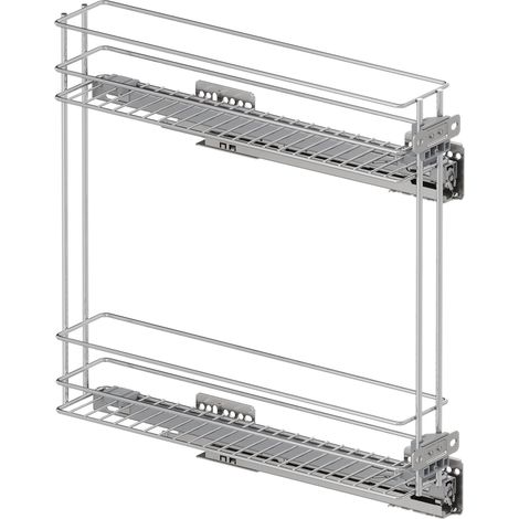 Vauth-Sagel VS SUB Slim Drahtkorb Classic - Rack Unterschrankauszug für KB 150mm - Korbablage aus Stahldraht, Stahl chrom