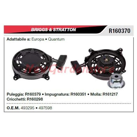 Anlasser B&S Rasenmäher Mähwerk europa quantum R160370
