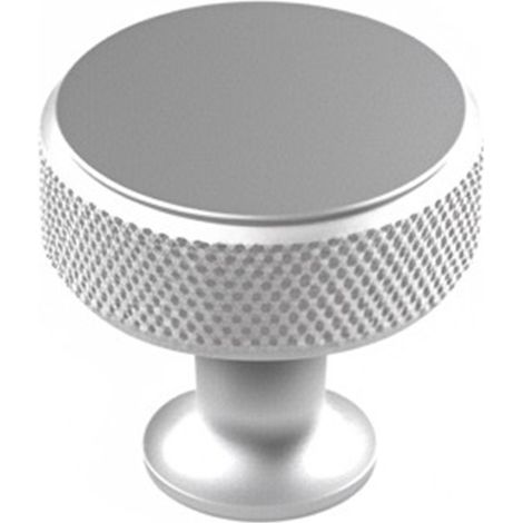 Pomo para mueble, modelo 751, de aluminio con acabado niquelado, ø30 mm