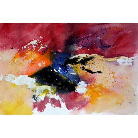 Tableau peint abstraite aquarelle Toile imprimée