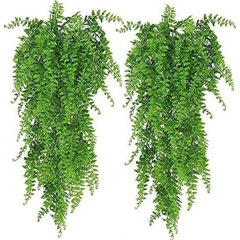 2 fausses plantes fougère de Boston fausse fausse plante tenture murale décor de mariage en plein air (1/5)