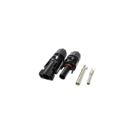 Par de conectores macho/hembra para cables de paneles solares, con doble anillo de sellado para una mayor impermeabilidad IP67, A301pack1 - Crezuo