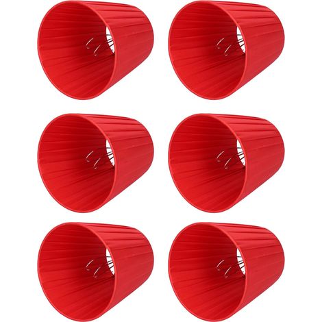Set di 6 paralumi in tessuto – artistici – stile classico europeo – per applique/lampadari
