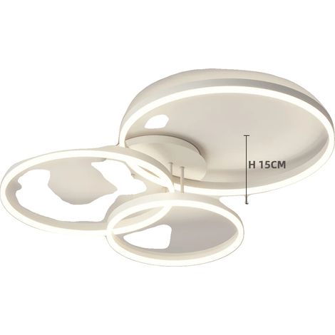 Lámpara de techo, diseño minimalista, LED de bajo consumo, blanca. (1/2)
